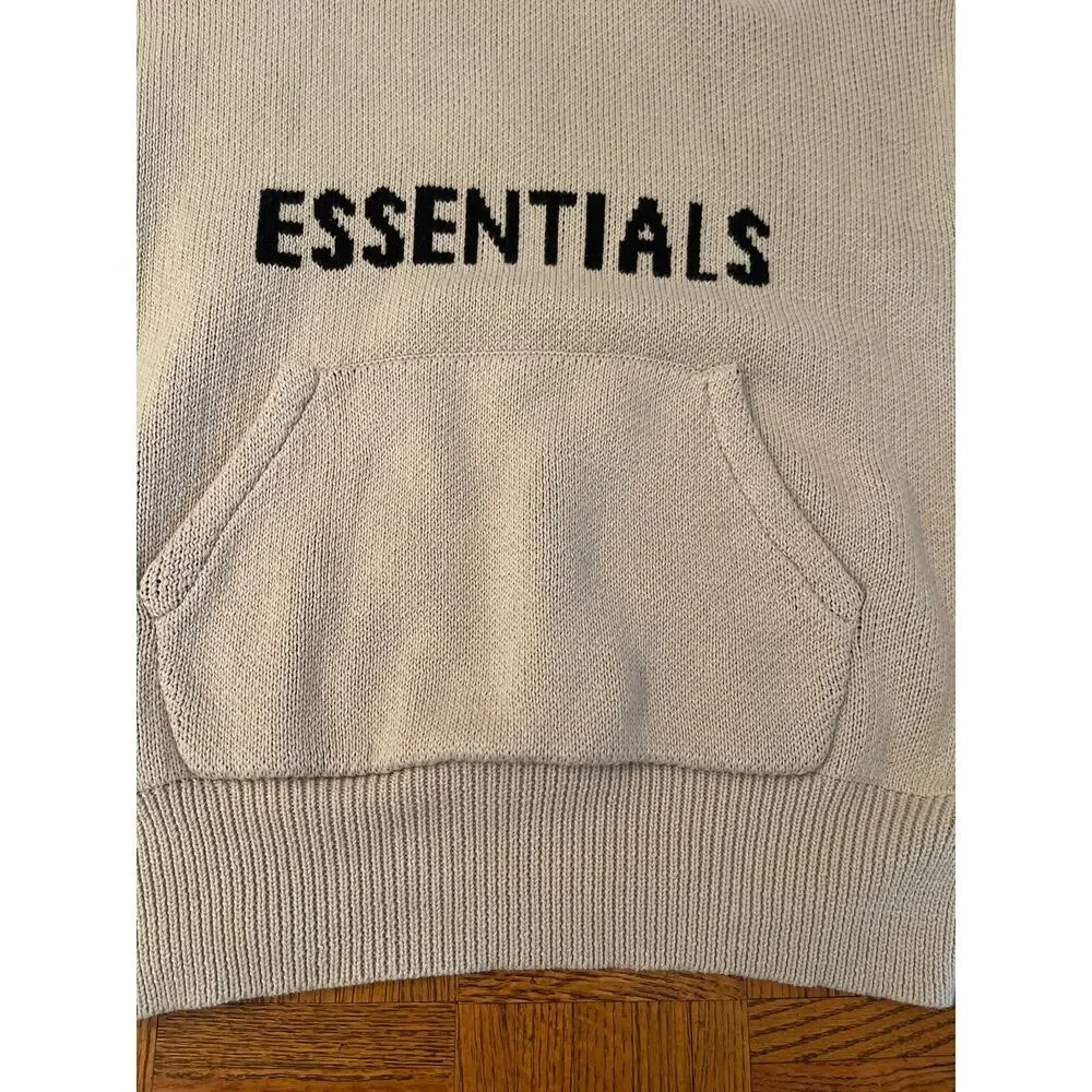 ESSENTIALS FEAR OF GOD Front Logo Pullover Knit Hoodie Hoody
Beige XXS - Picture 5 of 7